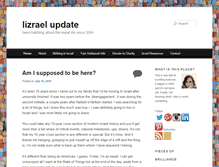Tablet Screenshot of lizraelupdate.com